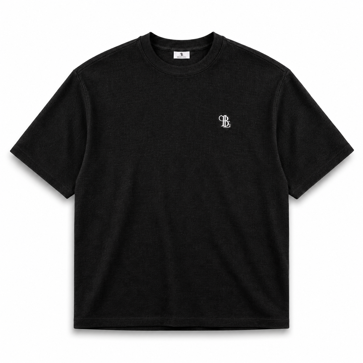 Remera de lino negra